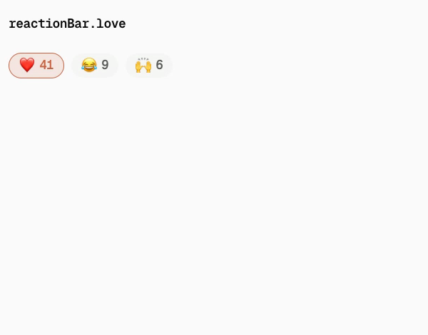 reactionBar.love